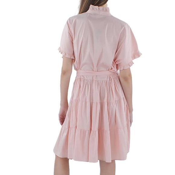 Womens Ruffled Cotton Shirtdress size 4 NWT - Picture 4 of 4